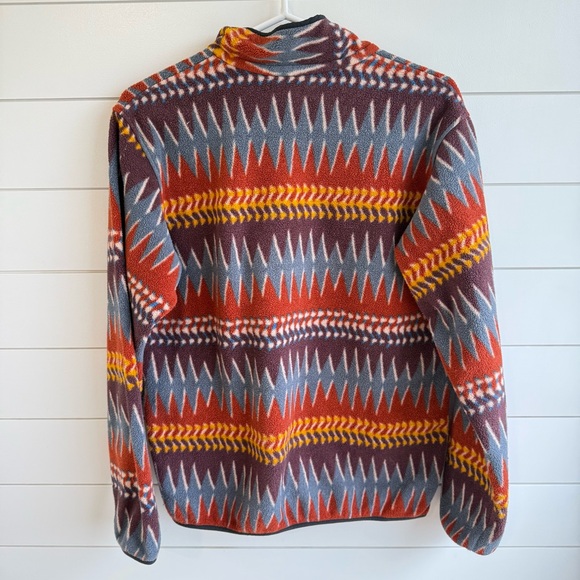 Patagonia Synchilla Snap-T Fleece Pullover Laughing Waters Dark Ruby Size med - Picture 8 of 11